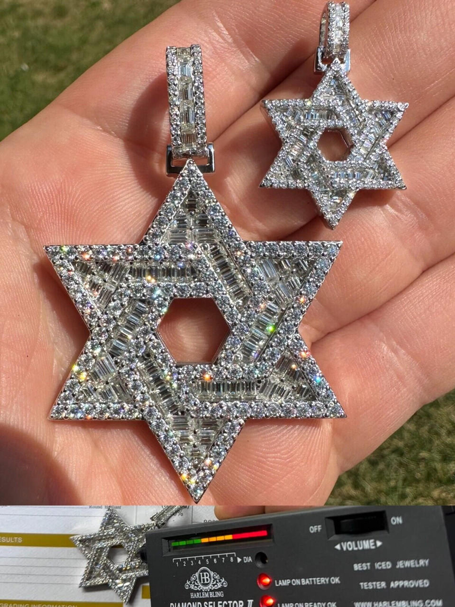 Small Star of David pendant for men - Jewish Necklace - Jewish Jewelry -  Nadin Art Design - Personalized Jewelry