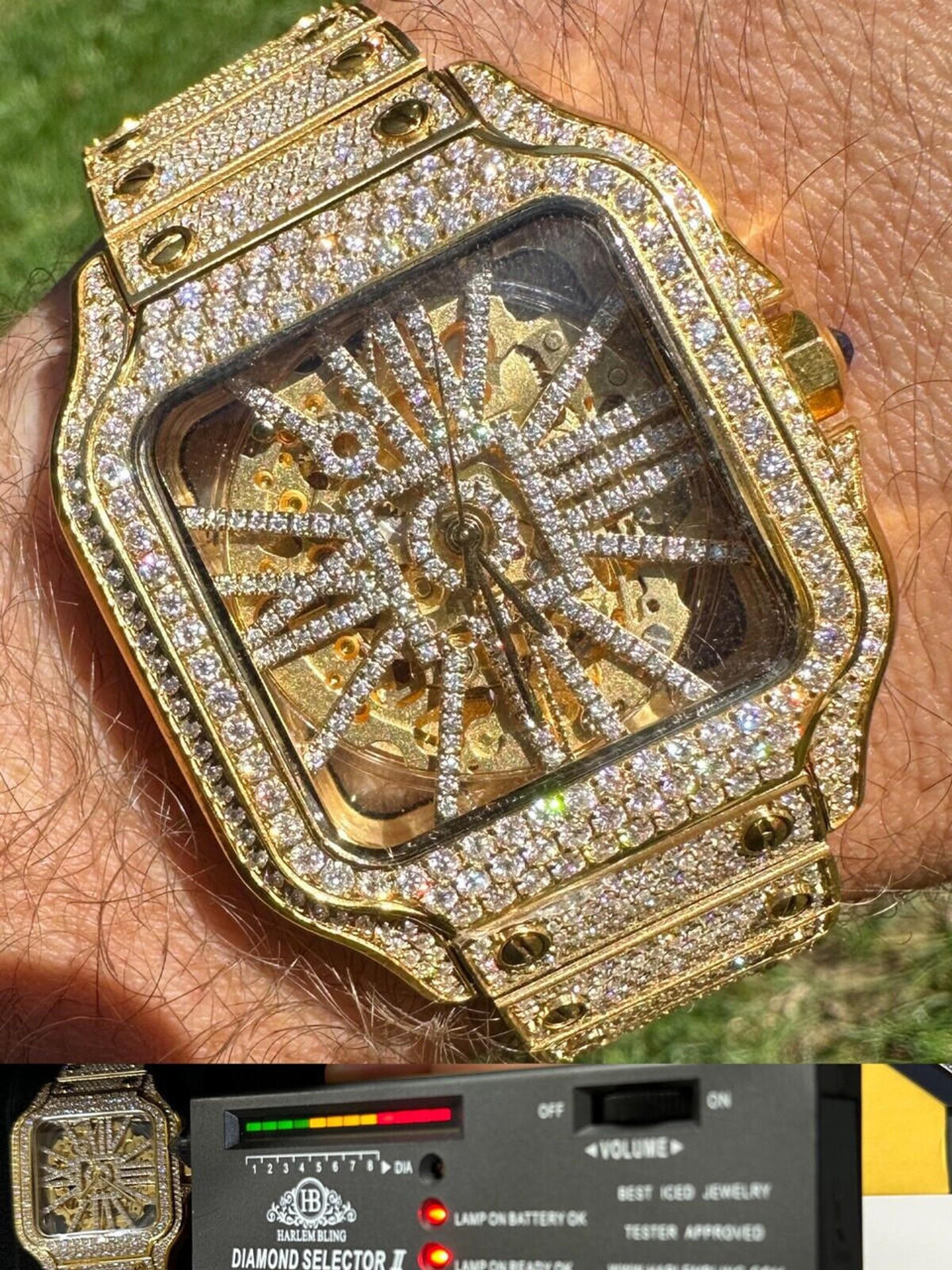 Man Moissanite Watch Iced Out Watches For Man Moissanite Watch Hip Hop Watch  at Rs 172000 | Diamond Watch in Surat | ID: 2852527778048