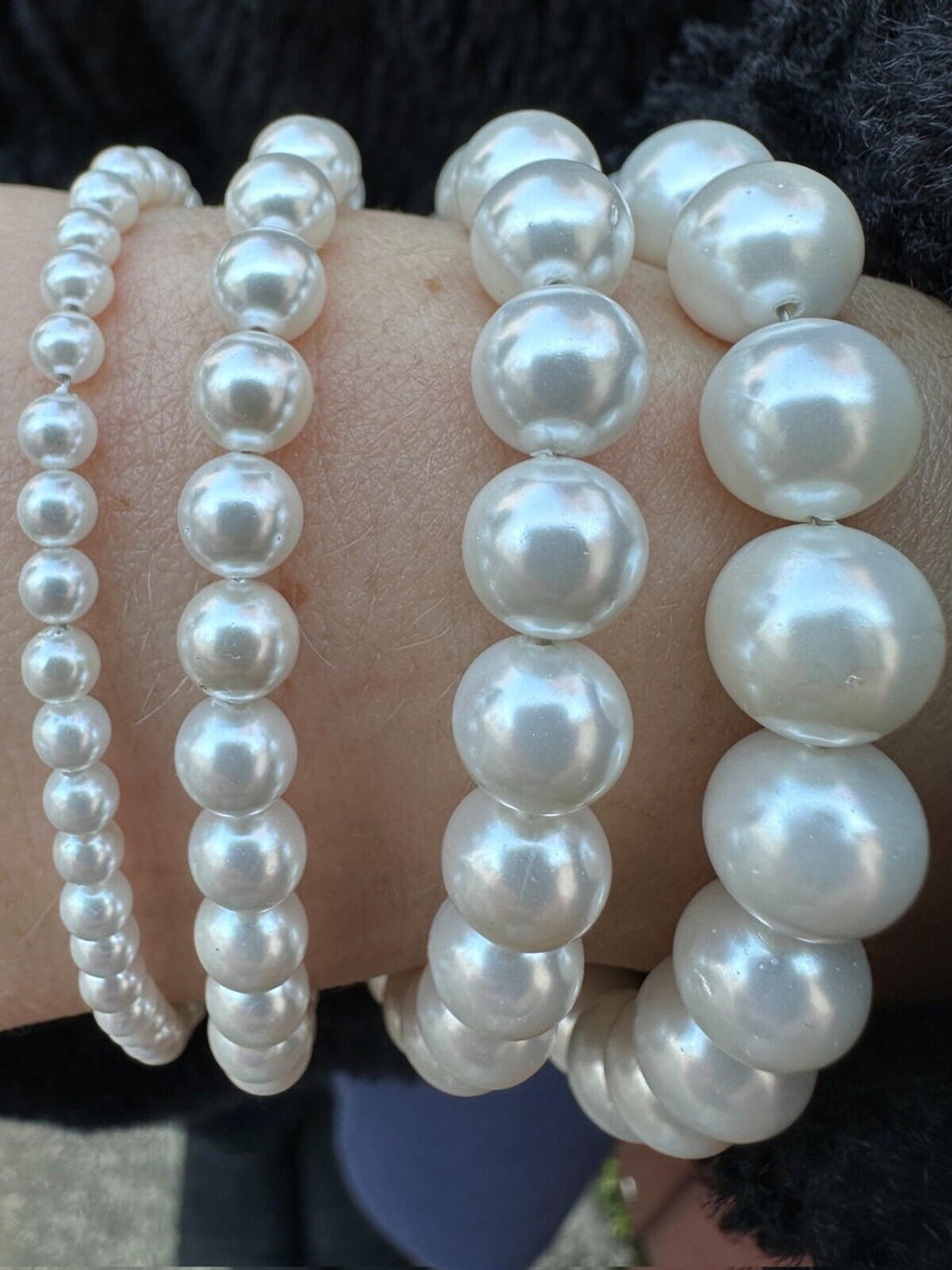 9 to 10mm White Australian South Sea Pearl Bracelet | American Pearl