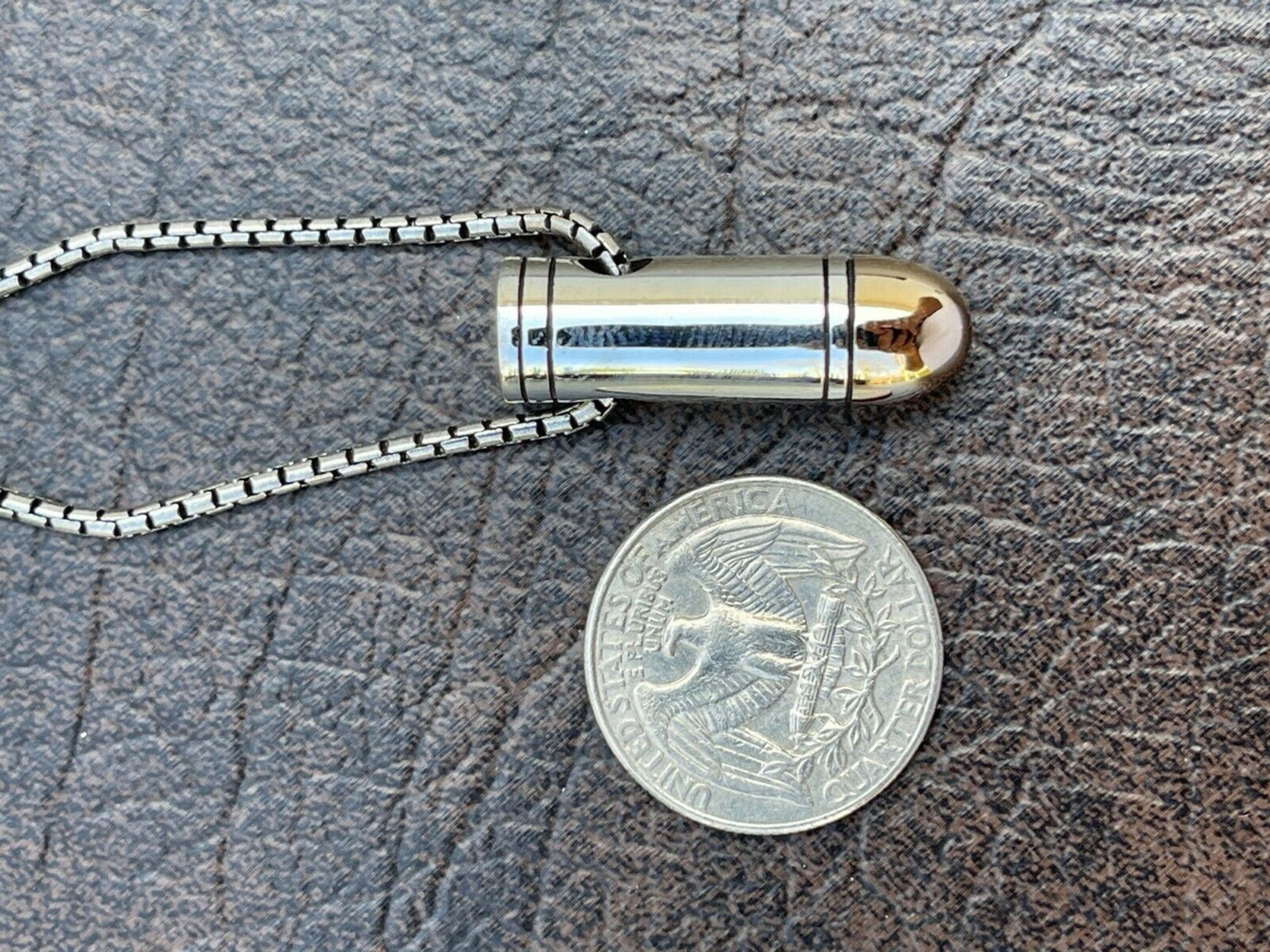 Gold bullet pendant clearance