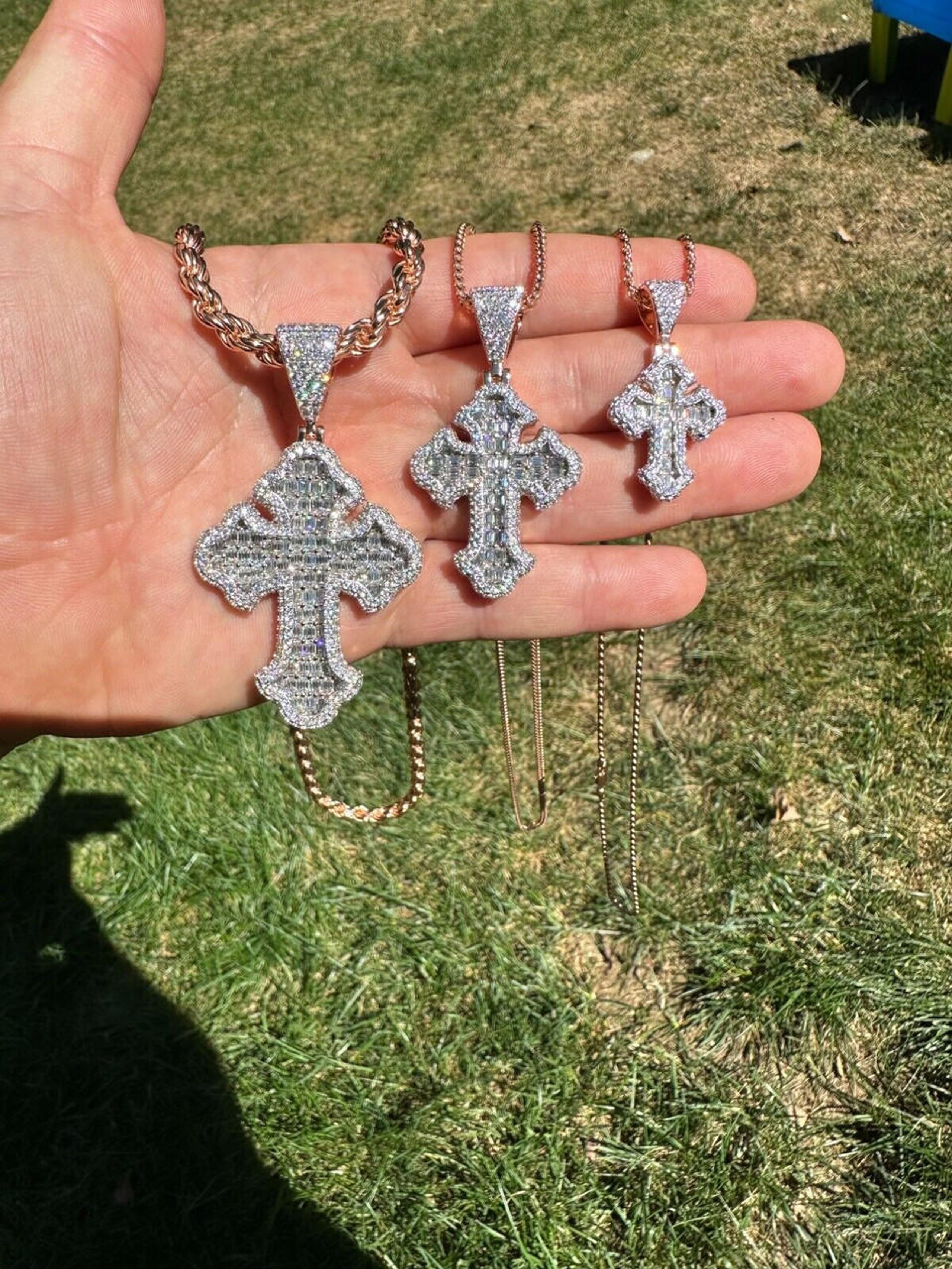 Tupac cross necklace clearance