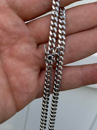 Real 925 Sterling Silver Cuban Link Chain | Harlem Bling