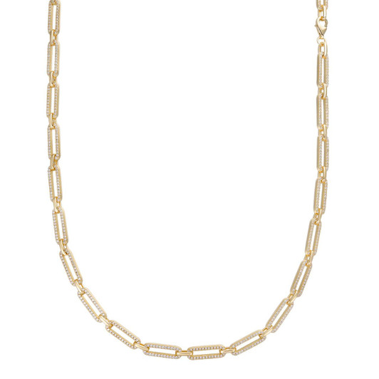 Men Bullet Chain 14k Gold Over Real 925 Silver Iced Flooded