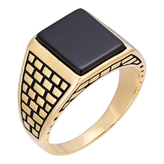 バングル925 on the sunny side of the street Handmade Real Solid 925 Sterling Silver Black Onyx Square