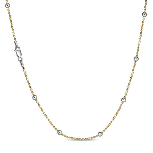 14k Gold & Real 925 Silver Diamond Cut Iced Sparkle Rope