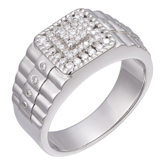 【ジャンク品】BENTLEY Sterling Silver 925 harlembling-moissanite-