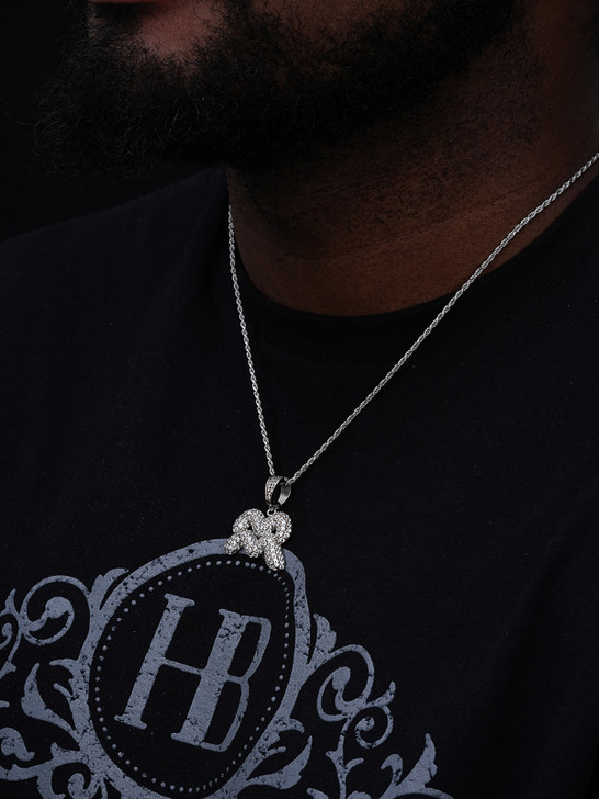 Zodiac Astrology Sign Horoscope Iced Out Pendant - 14k Gold Vermeil Or 925 Silver -  CZ Stones - Medium 1.5"