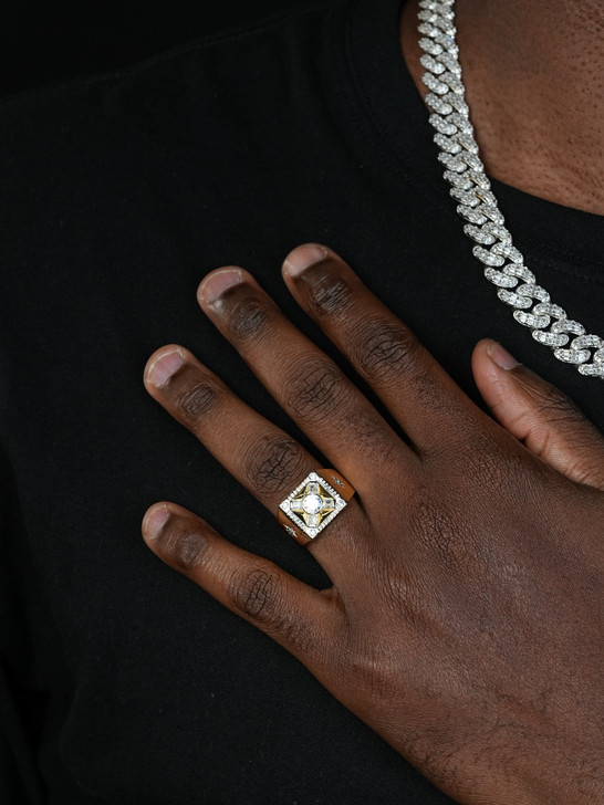 The North Star Ring - 14k Gold Vermeil 925 Silver - CZ Stones