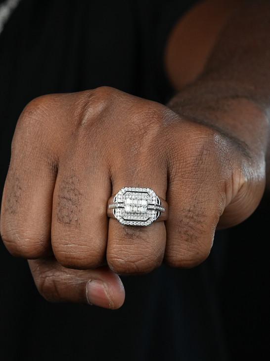 Hip Hop Dream Ring - 925 Silver - CZ Stones