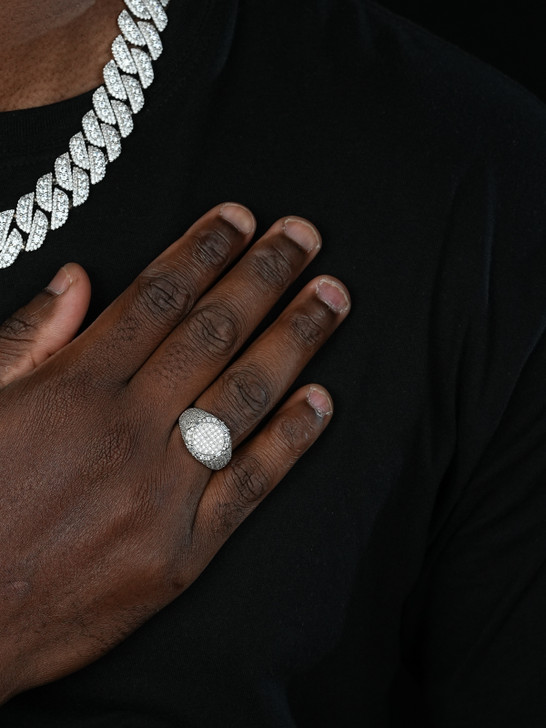 MOISSANITE The Rizz Iced Out Ring - 925 Silver