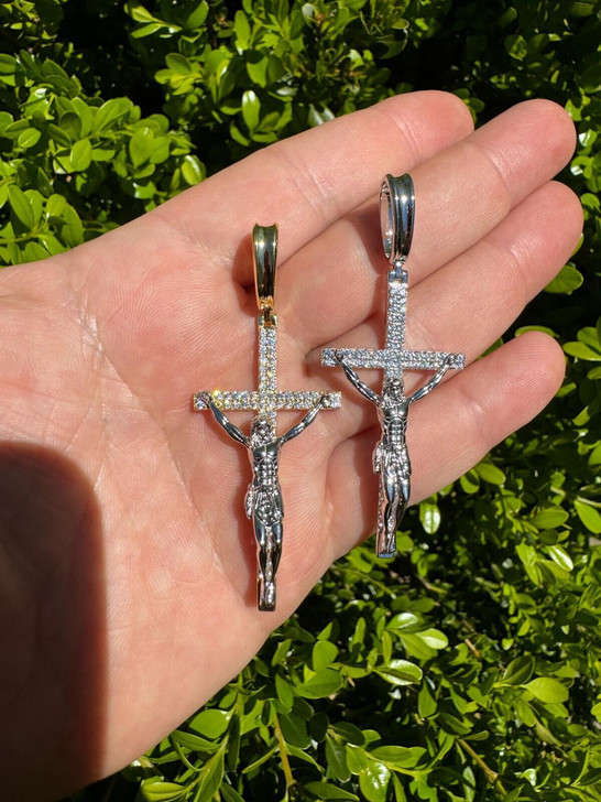 HUGE Hip Hop Jesus Head Pendant - Solid 925 Sterling Silver With CZ Iced Out Bling 8 thumbnail image