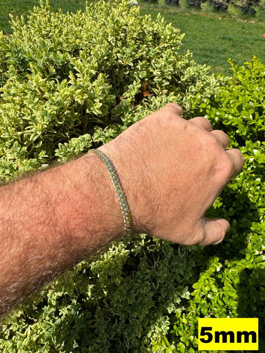 HANDMADE Tight Link Miami Cuban Link Chain Or Bracelet Necklace - 10k Yellow Gold - 7"-28" - 5mm-10mm