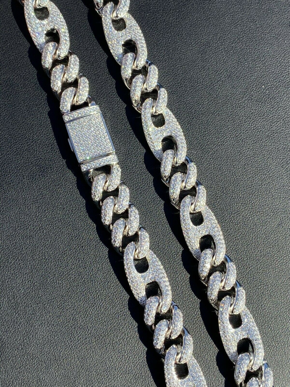 Men's 18k Gold Plated Stainless Steel Cuban Link Choker Chain - 10mm Thick, 16" Length