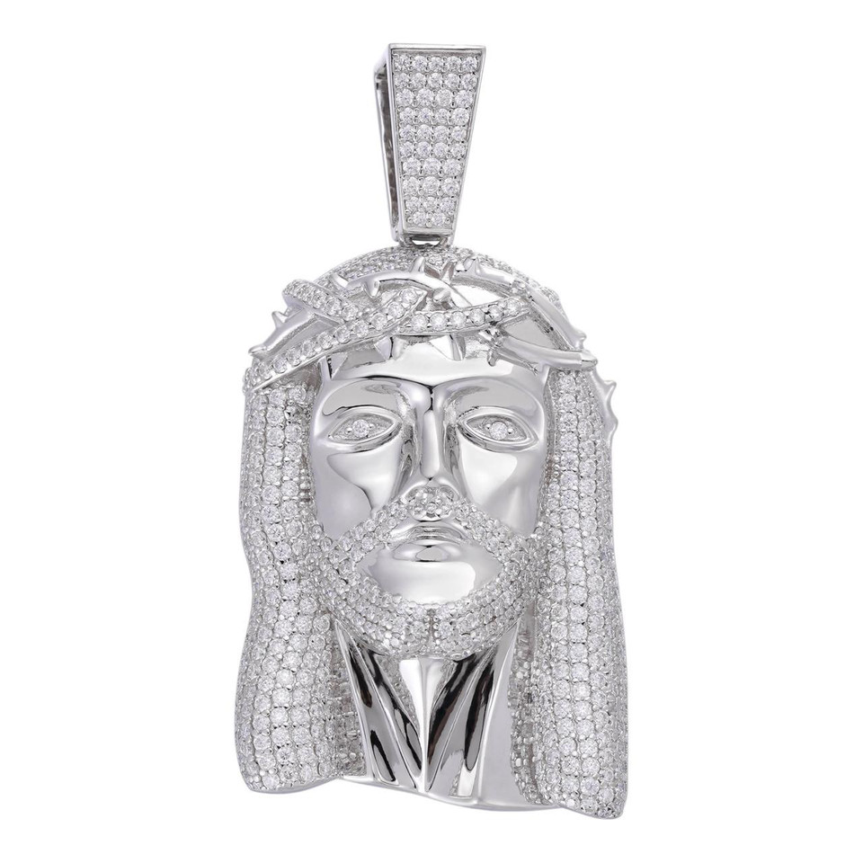 thumbnail image 2 of 18k Gold Moissanite Diamond Dog Tag Pendant – Drip Culture Jewelry 2 of 12
