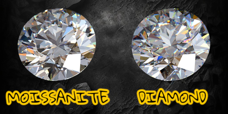 Moissanite vs diamond engagement ring