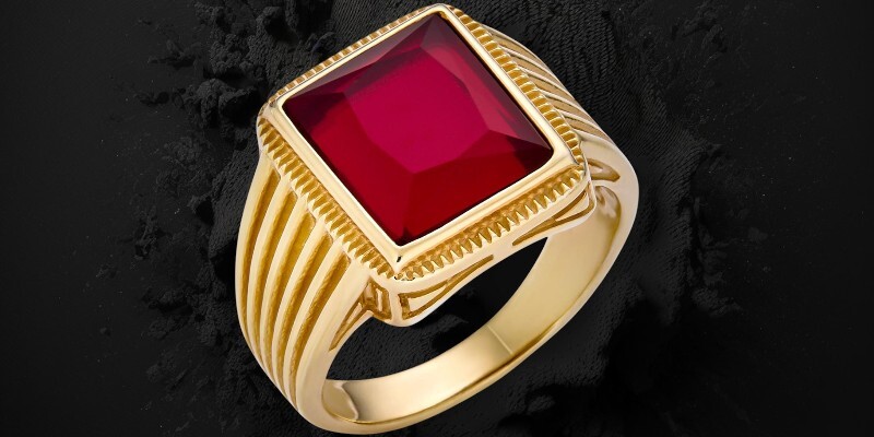 mens ruby ring harlembling