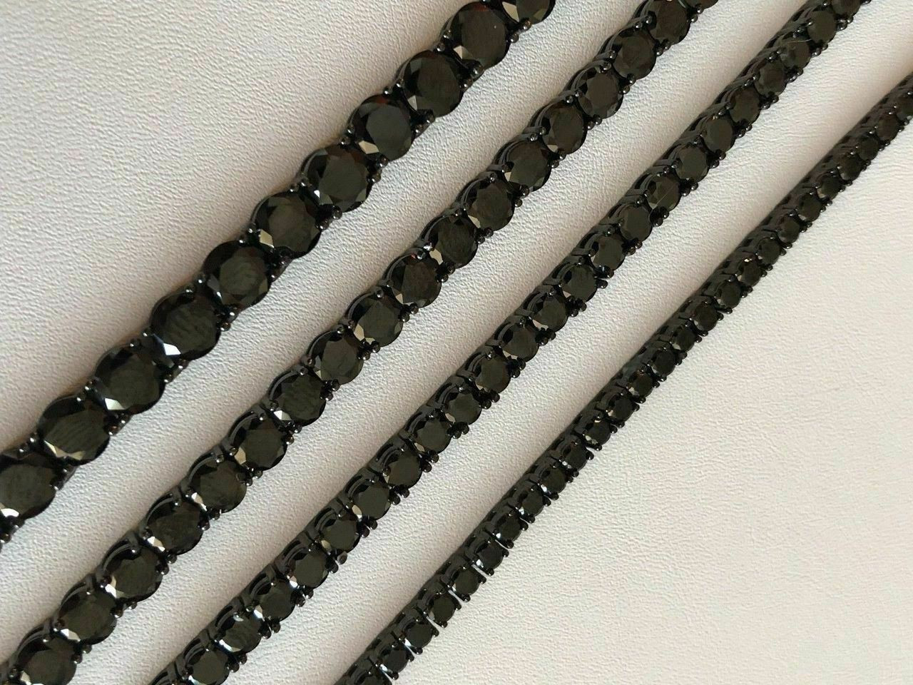 Multi Layer Strand Black Diamond Chain - Kothari Diamonds and Jewels