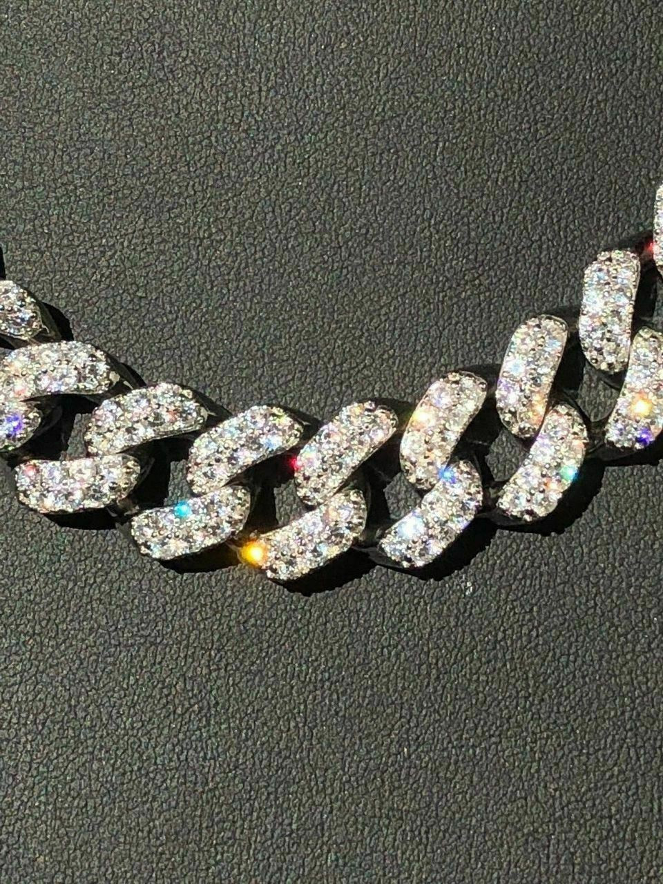 Miami Cuban Link Chain 15mm Wide 925 Sterling Silver 