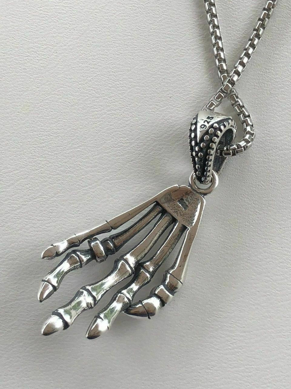 Skeleton Hand Necklace | Blue Bayer Design | Inked Shop - Inked Shop