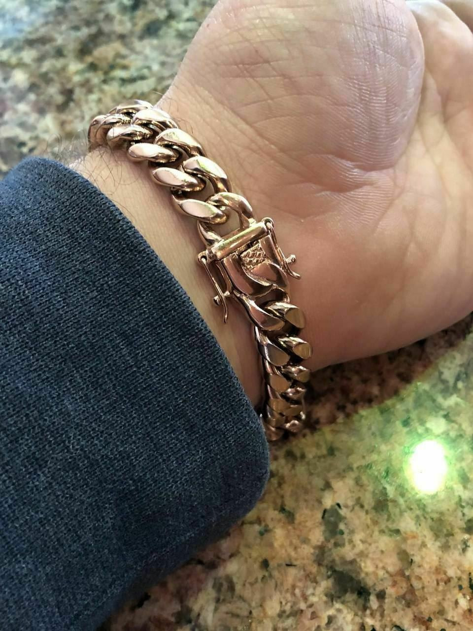 Solid Gold Miami Cuban Link Bracelets Lirys Jewelry | Handmade Luxury –  Liry's Jewelry