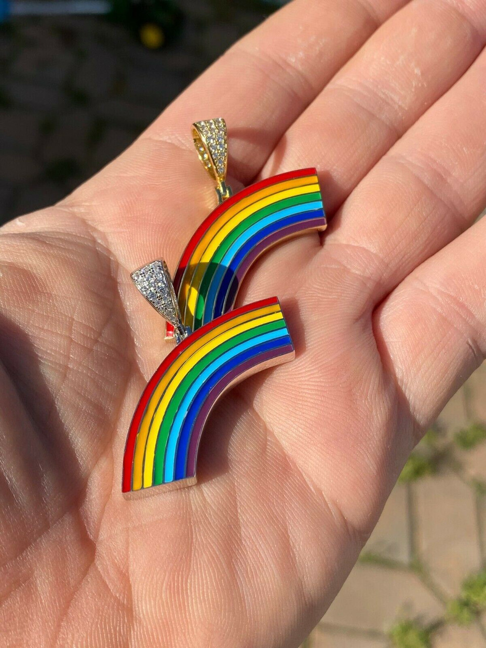 Necklace - Rainbow Ribbon (Small)