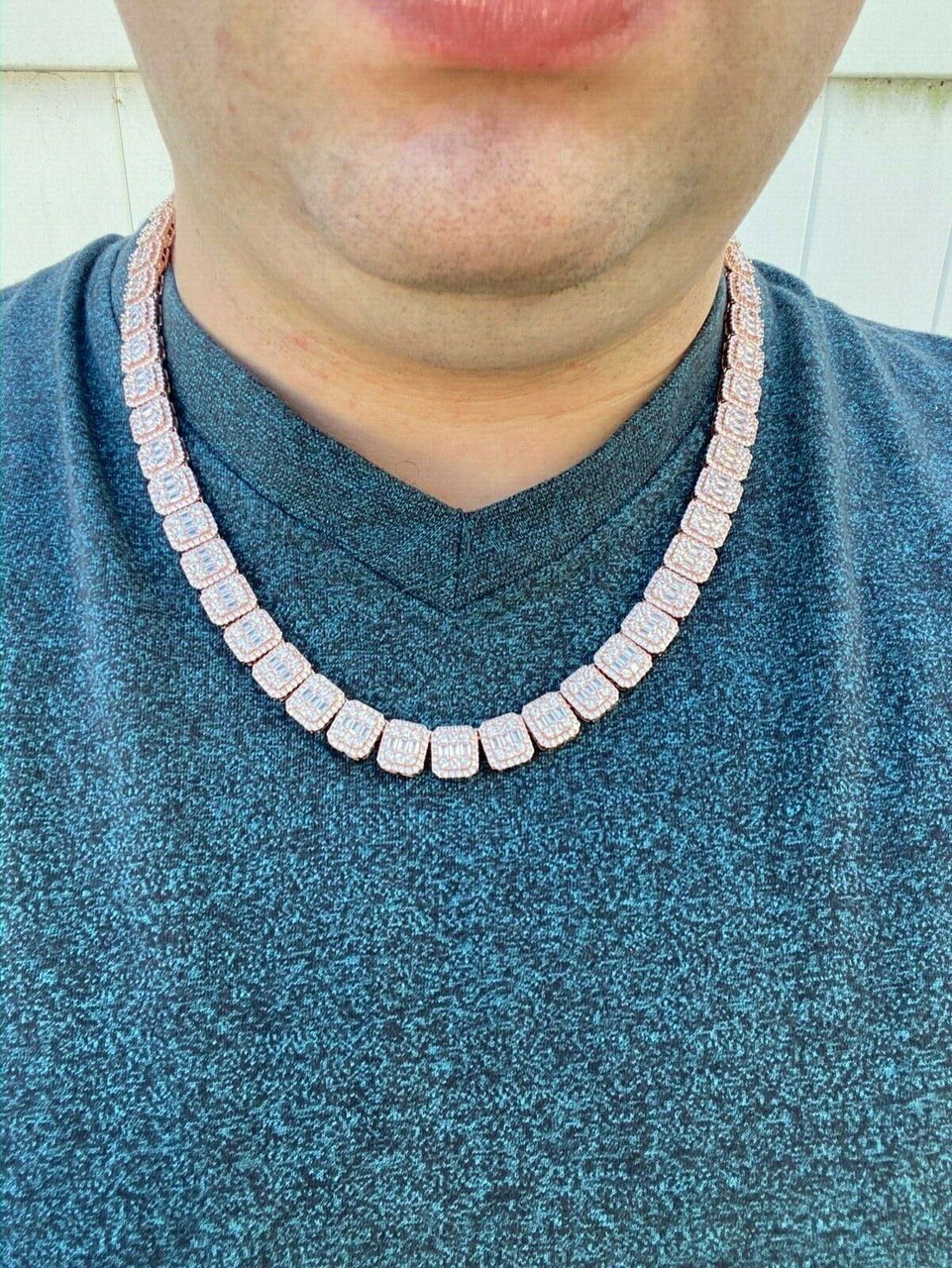 Iced Out Mens Tennis Chain Necklace In Silver And Rose Gold Hip Hop Body  Chain Jewelry In 3mm, 4mm And 5mm Sizes From Hiphopqueen, $7.19 | DHgate.Com