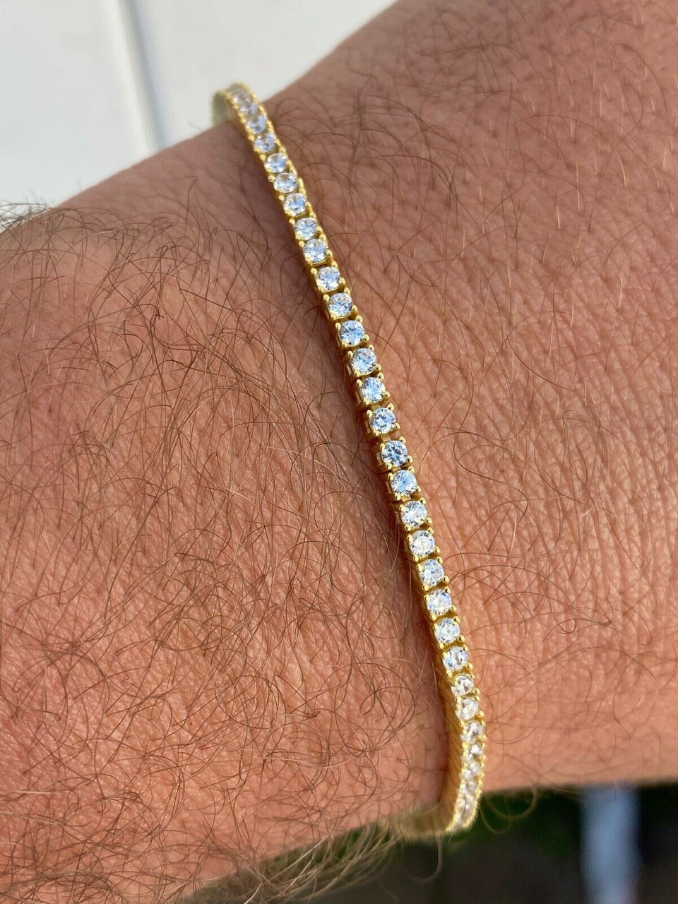 Genuine diamond sales tennis bracelets