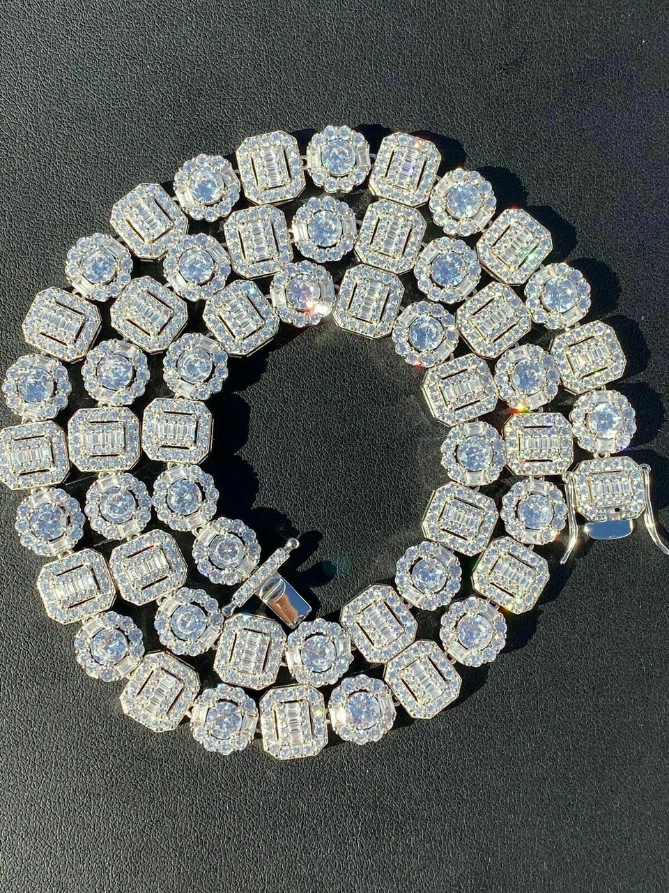 Tennis chain baguette