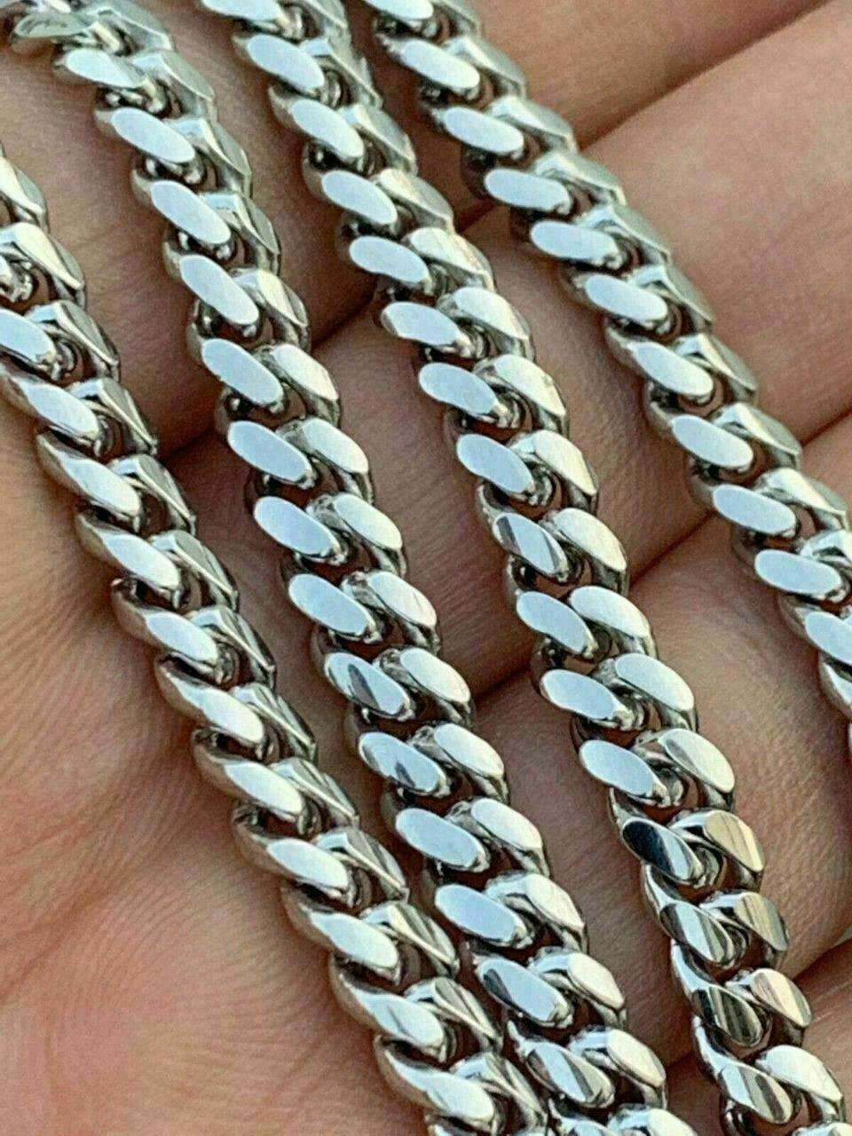 Sterling Silver 4mm Curb Link Chain 22