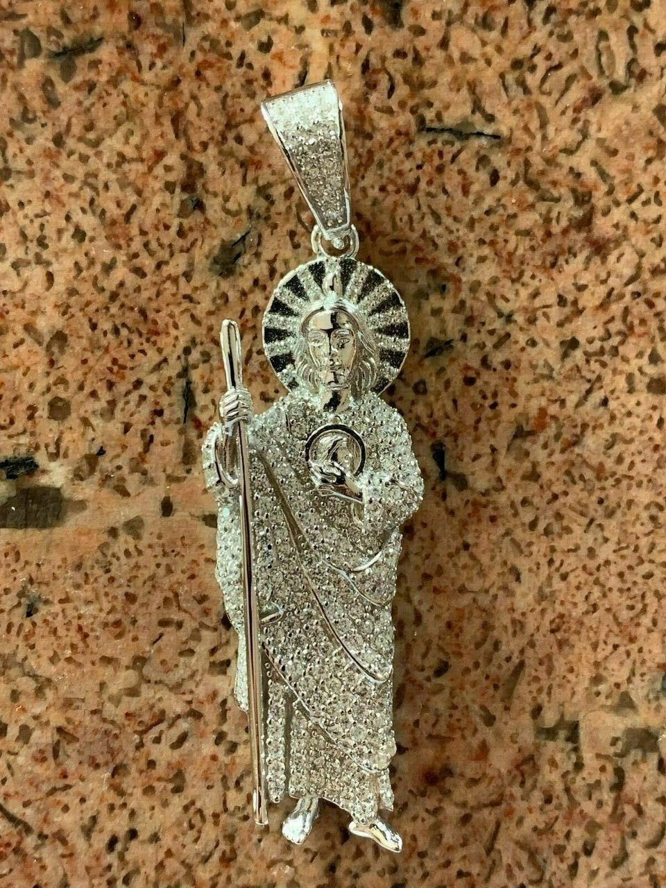 STAINLESS STEEL YELLOW San Judas Tadeo St Jude Patron Saint Thaddeus Pendant  ... £87.24 - PicClick UK