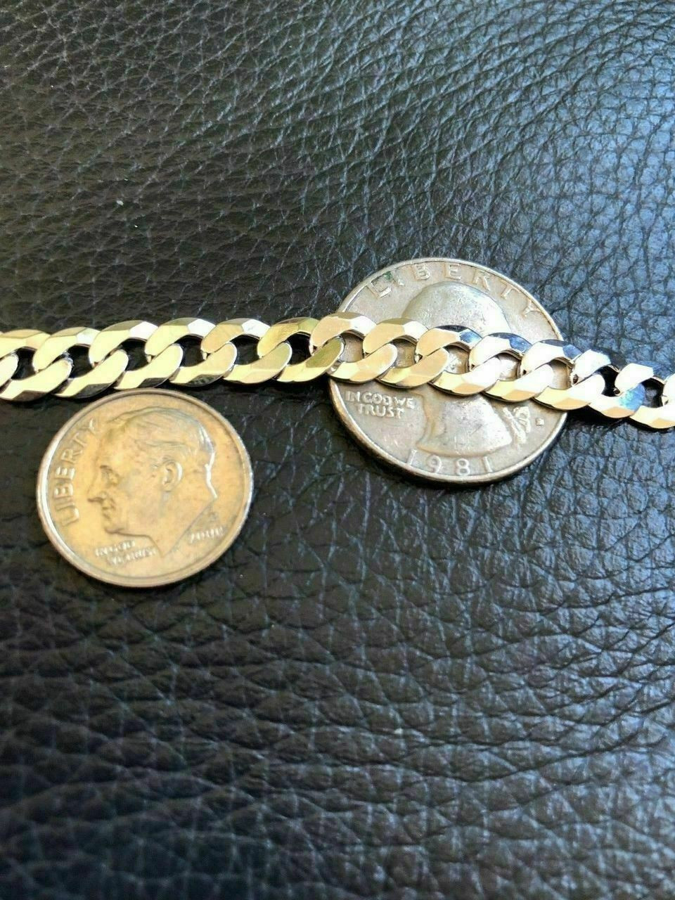 15mm 925 Solid Cuban Curb Chain Sterling Silver Heavy CHUNKY Men Women –  Daniel J