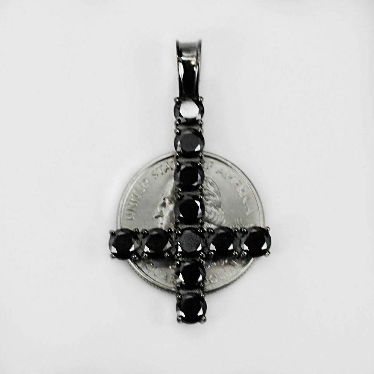 Upside Down Cross Necklace Inverted Cross Pendant with Chain Stainless  Steel | eBay