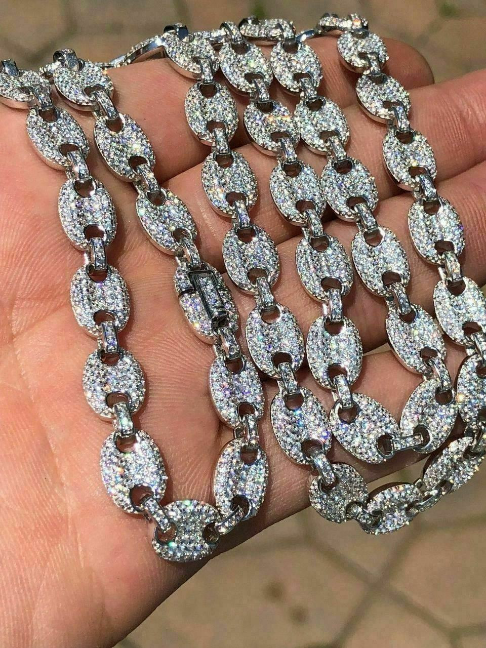 Gucci link chain on sale diamond