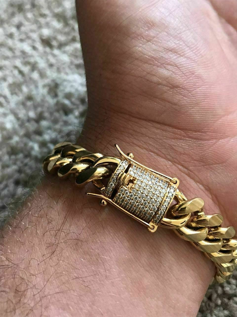 Thick cuban sales link bracelet