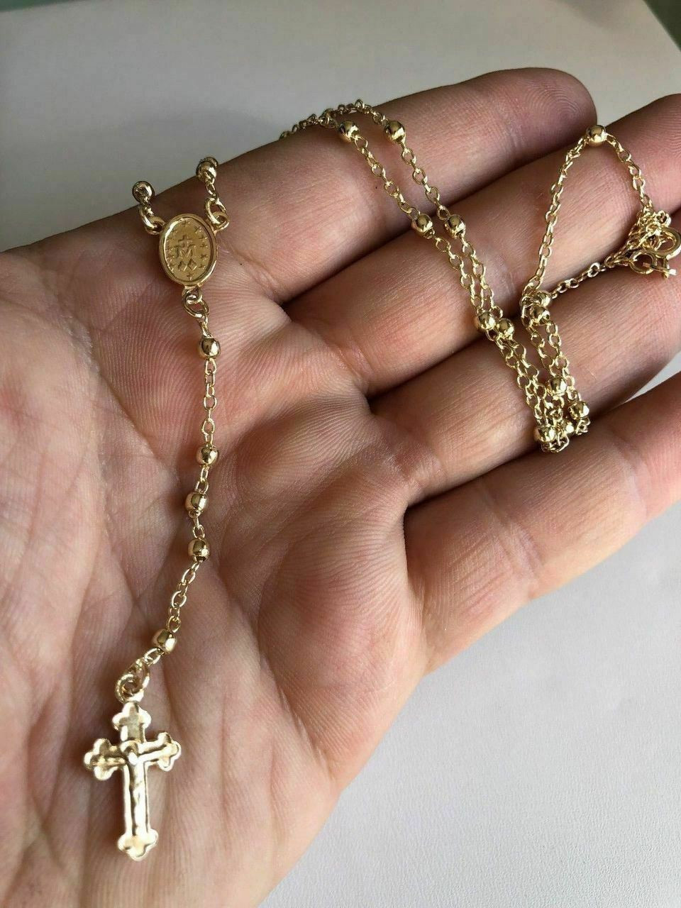 NEW ✨ 10K yellow gold Rosary bracelets 1. 6.75mm beads 9.3g $695 2. 6mm  beads 9.3g $695 3. 4mm beads 5.2g $390 4. 2.75mm beads 3.4g $2... |  Instagram