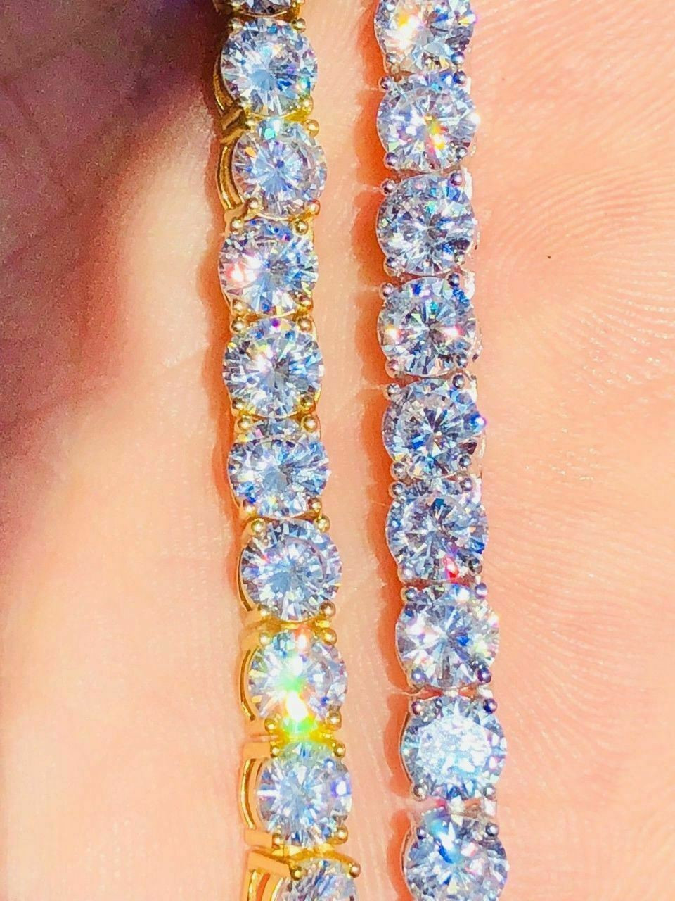 Sterling silver diamond tennis chain Clearance