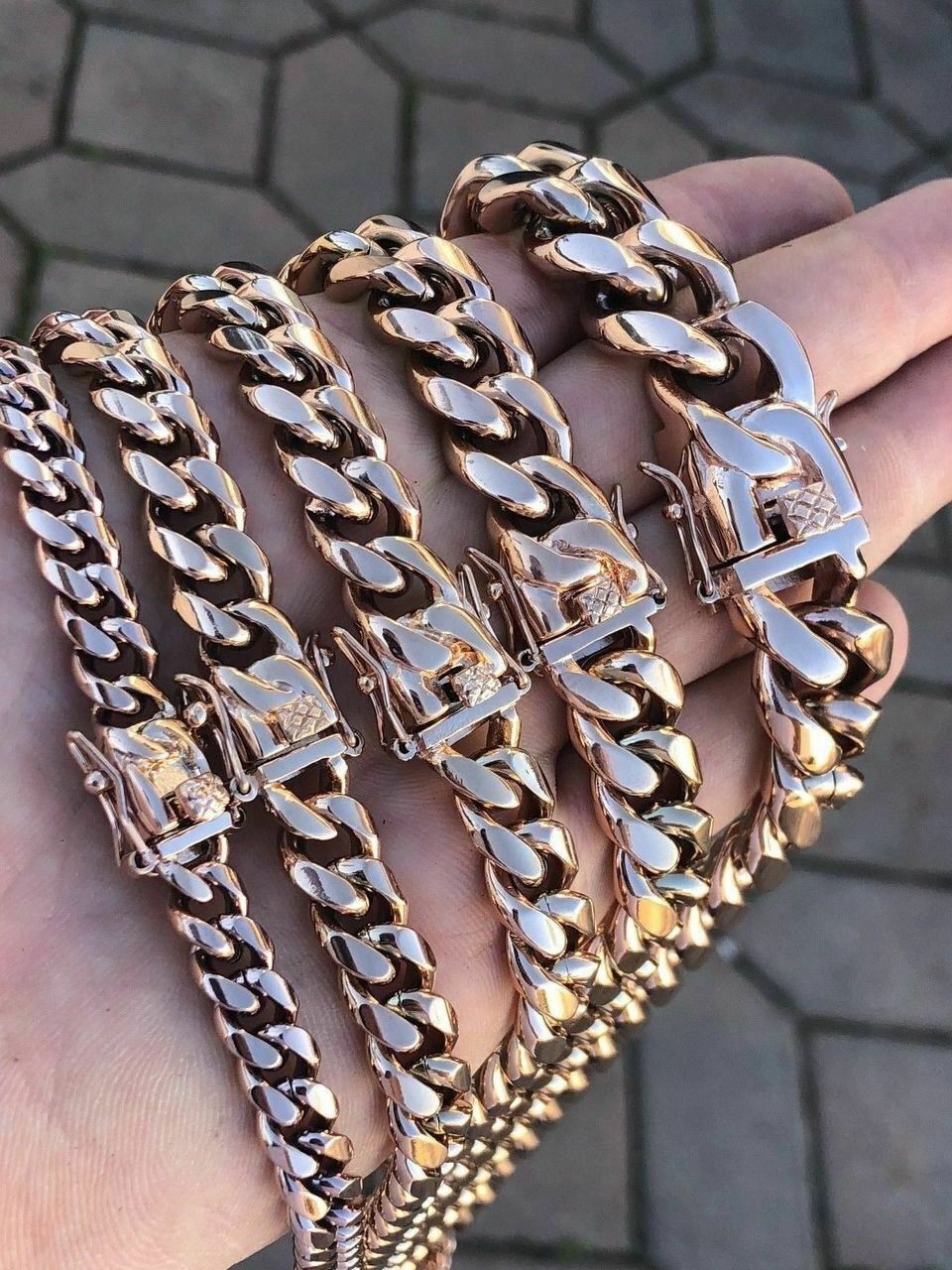 Cuban link stainless sales choker chain