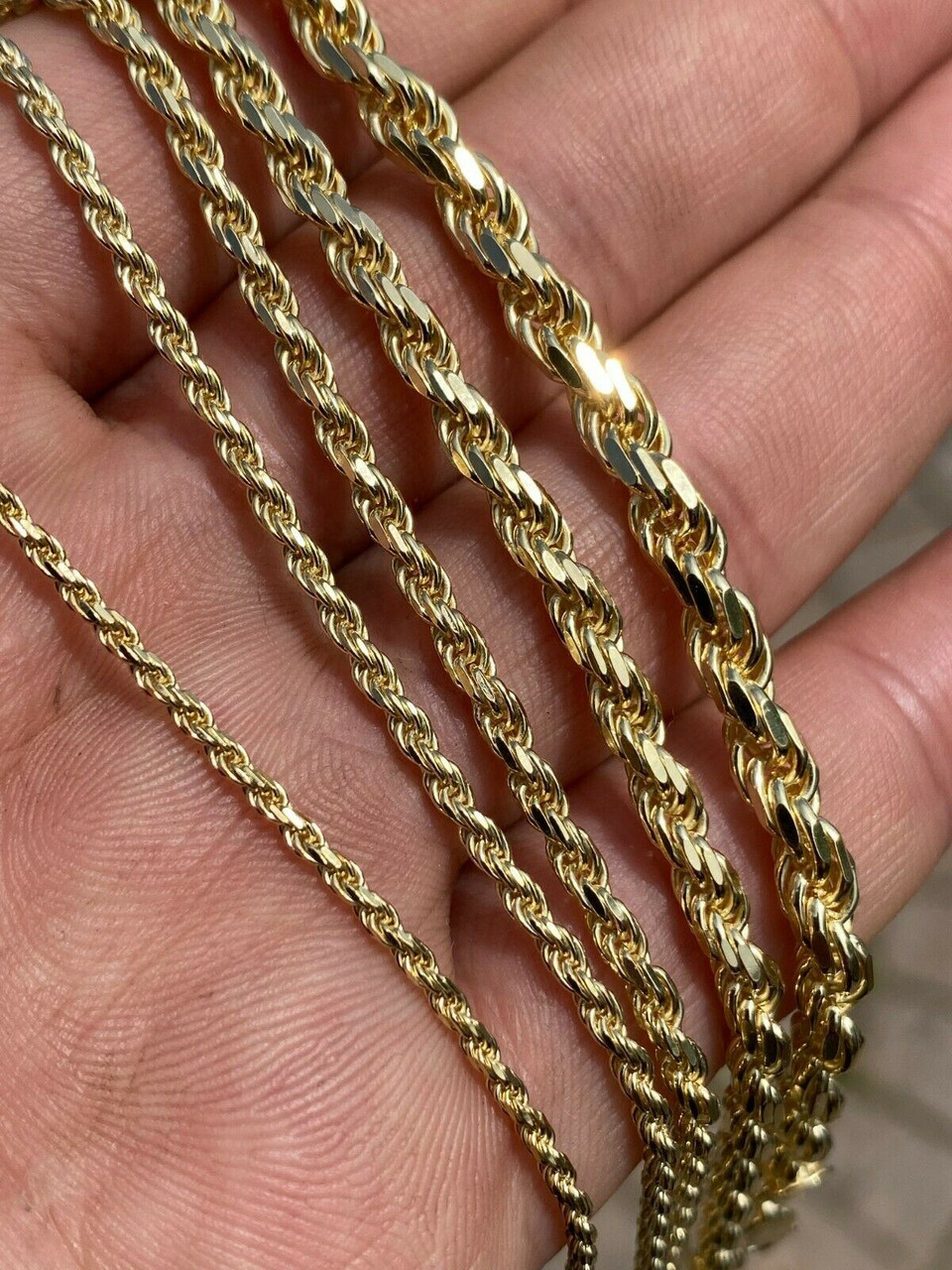 Ladies & Men's 14k Gold Rope Bracelet