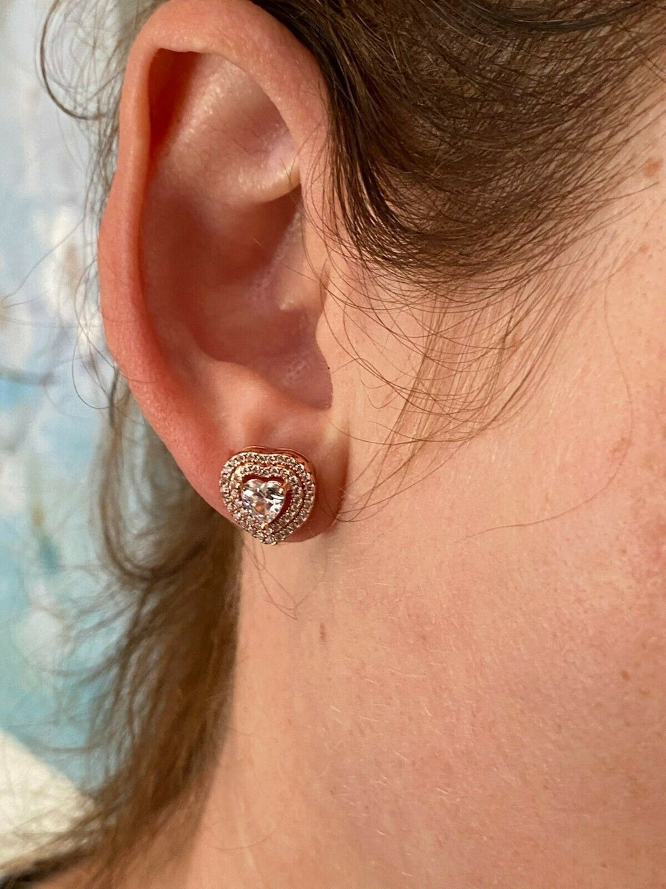 Sparkly Nugget Trail Earrings / Fine Silver / 14k Rose Gold Filled