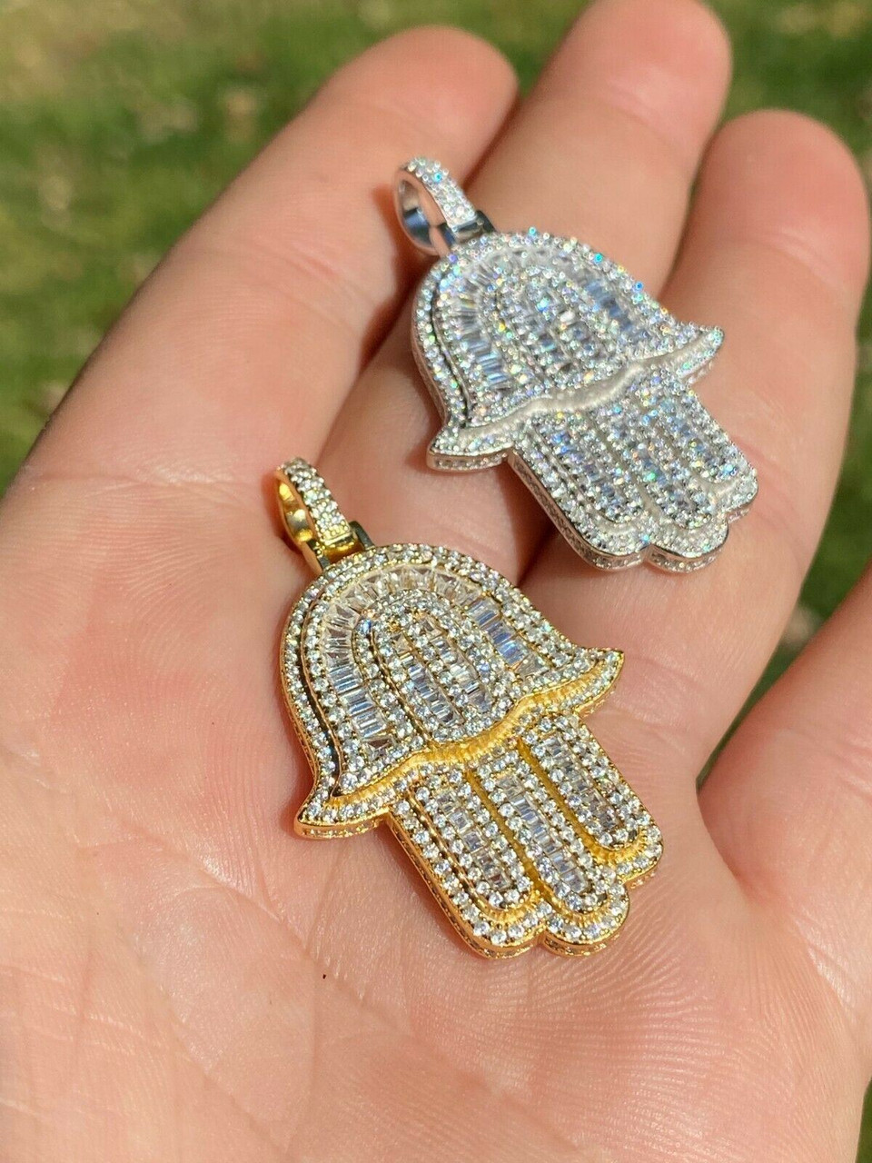 Many Blessings 14kt Gold Hamsa Diamond Necklace