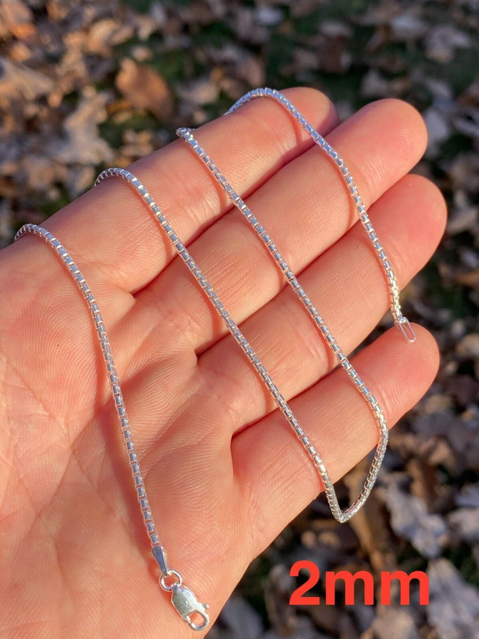 Sterling Silver Smooth Round Box Chain