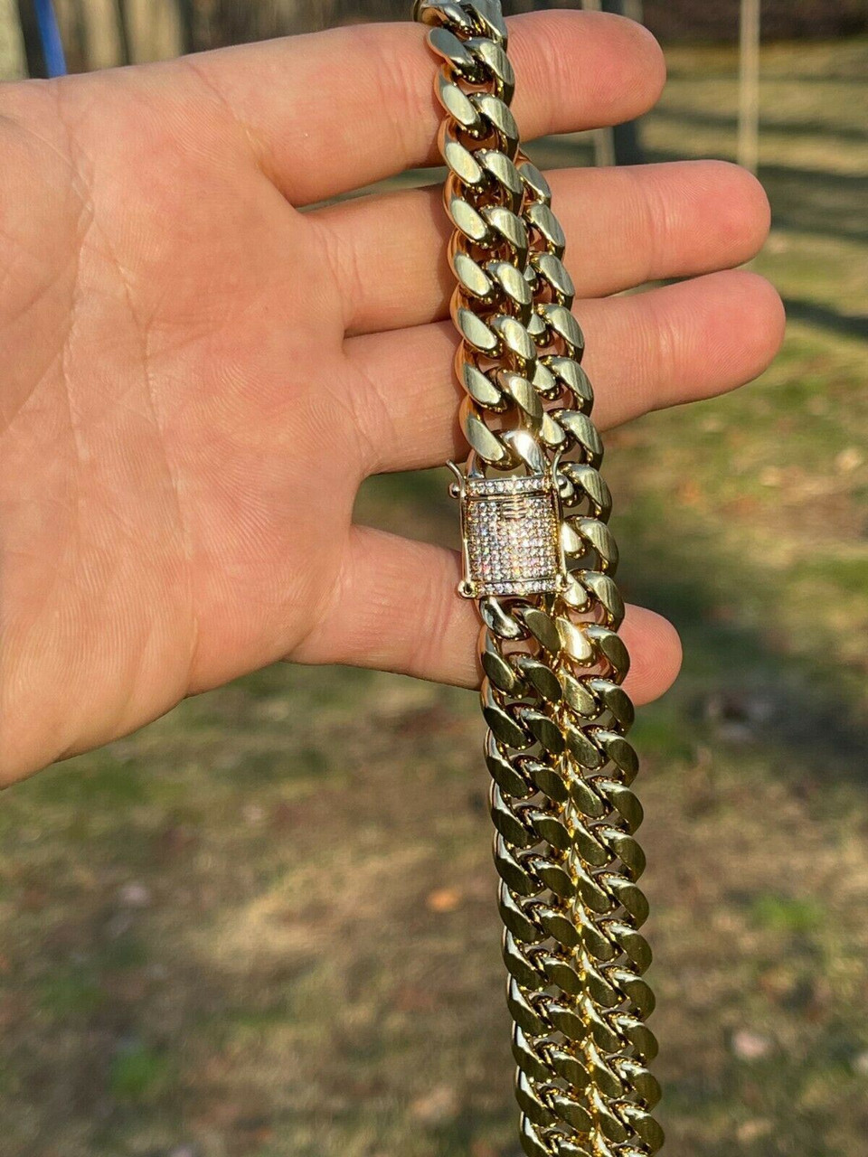 14K+ 14mm Handmade Cuban Link with VS Diamond Lock💎