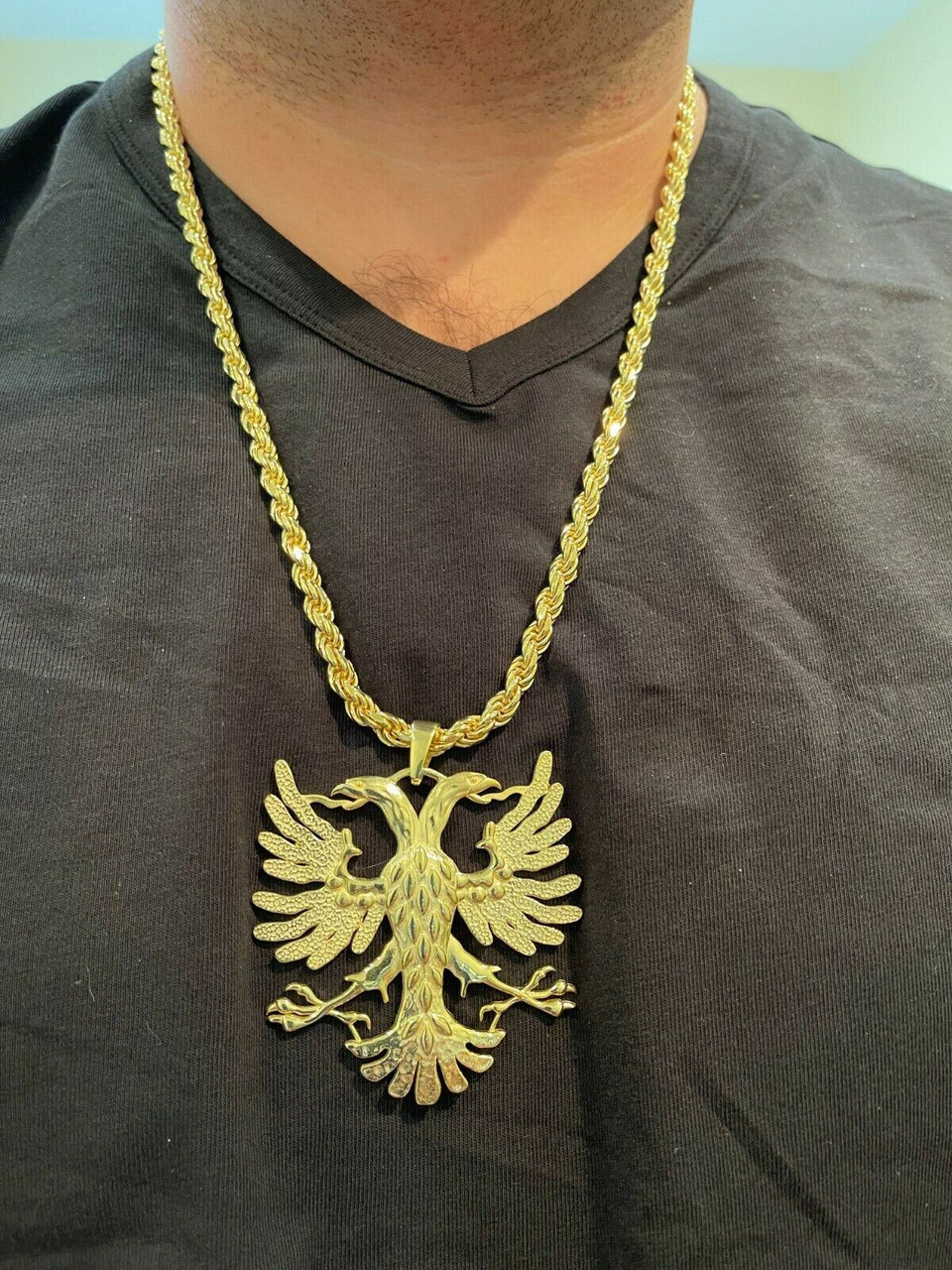 Albanian Eagle Chain Stainless Steel - Etsy