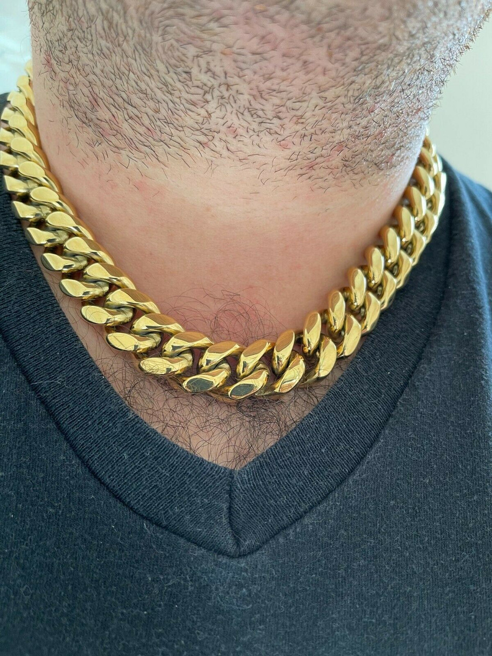 Real cuban link choker shop chain