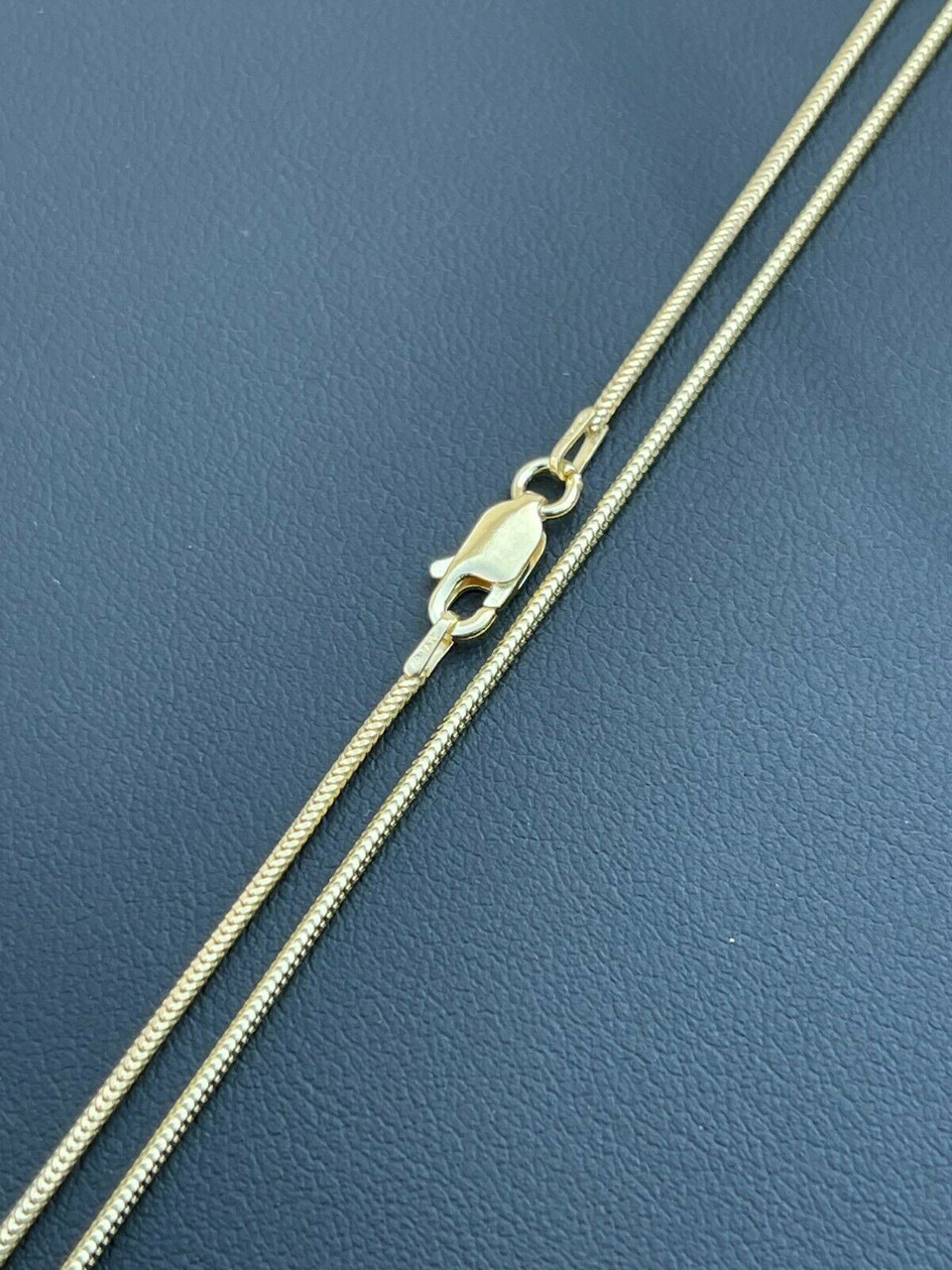 14k Gold Vermeil Solid 925 Sterling Silver Snake Chain Necklace 14