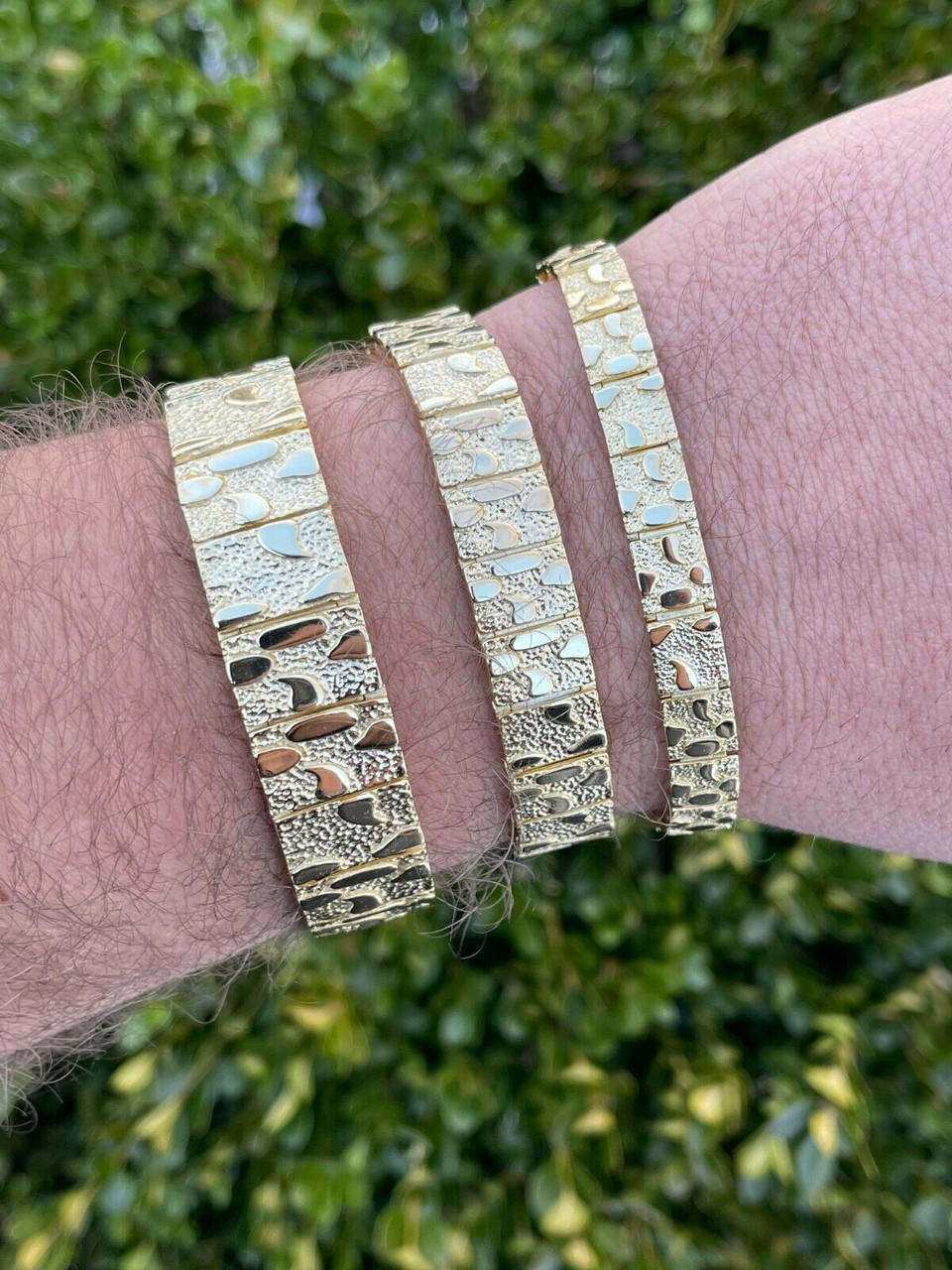 Nugget 10K Yellow Gold Bracelet