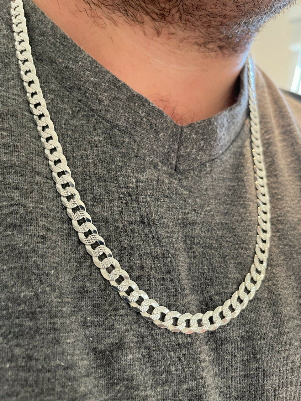 925 Silver Cuban Link Chain (8mm)