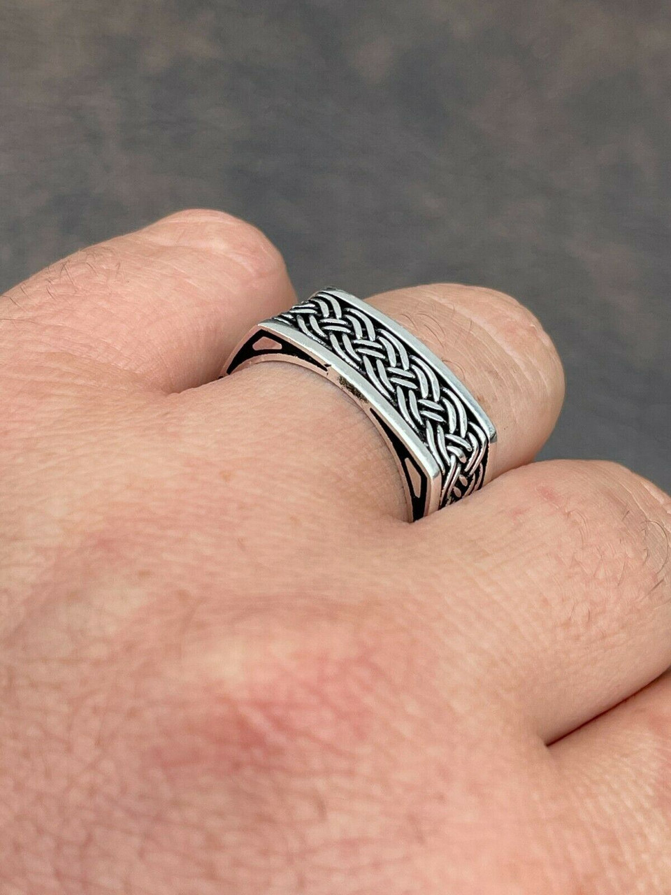 Sterling Silver Rings India-Silver Men's Rings |Silver Jewelry