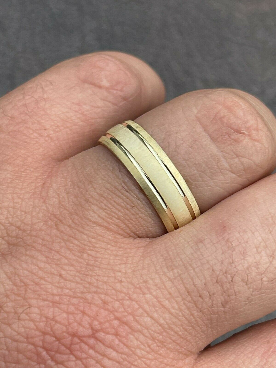 14K Gold-Filled Bold Cigar Band Ring | Midori Jewelry Co.