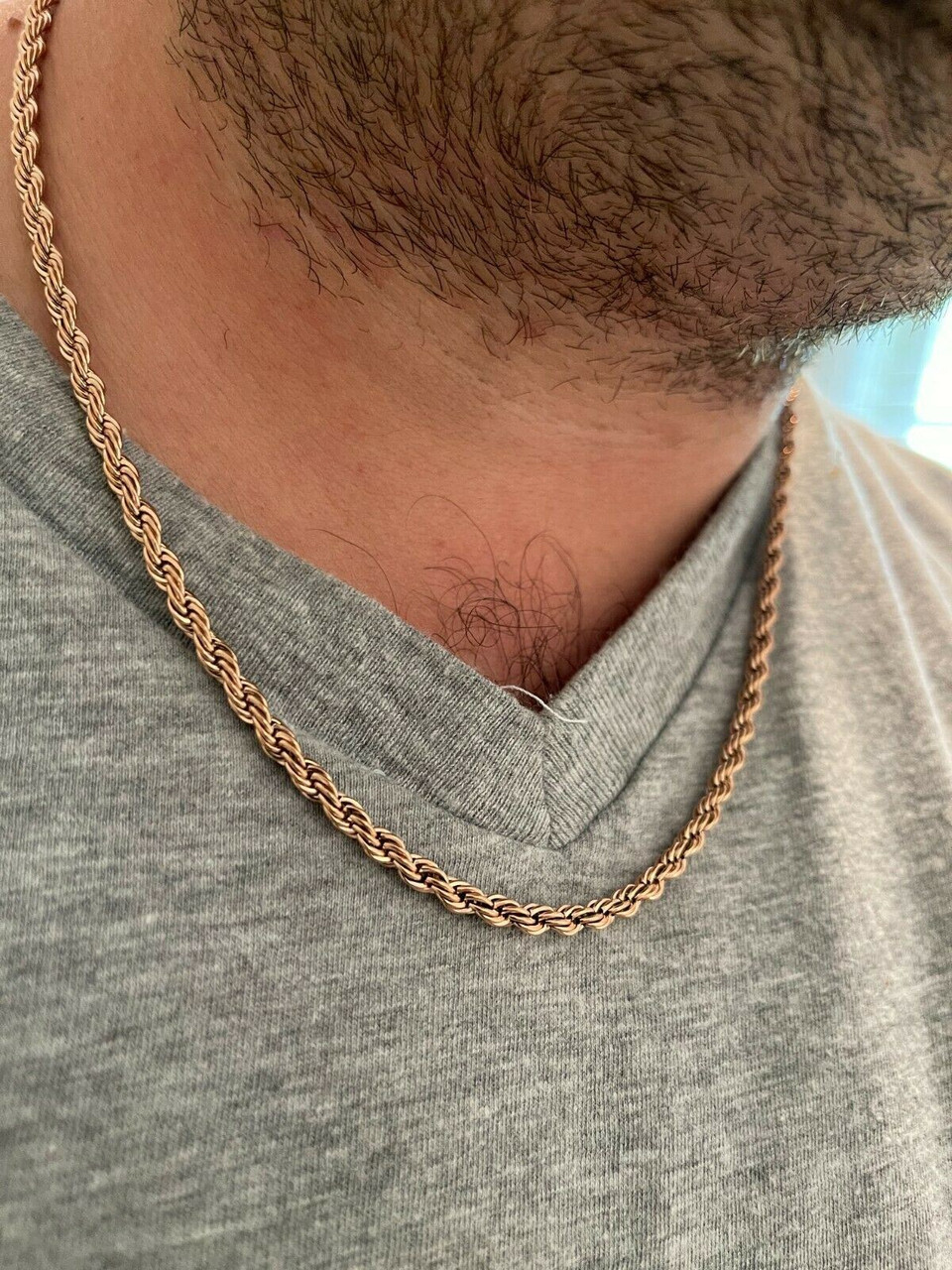 18 rose gold sale chain